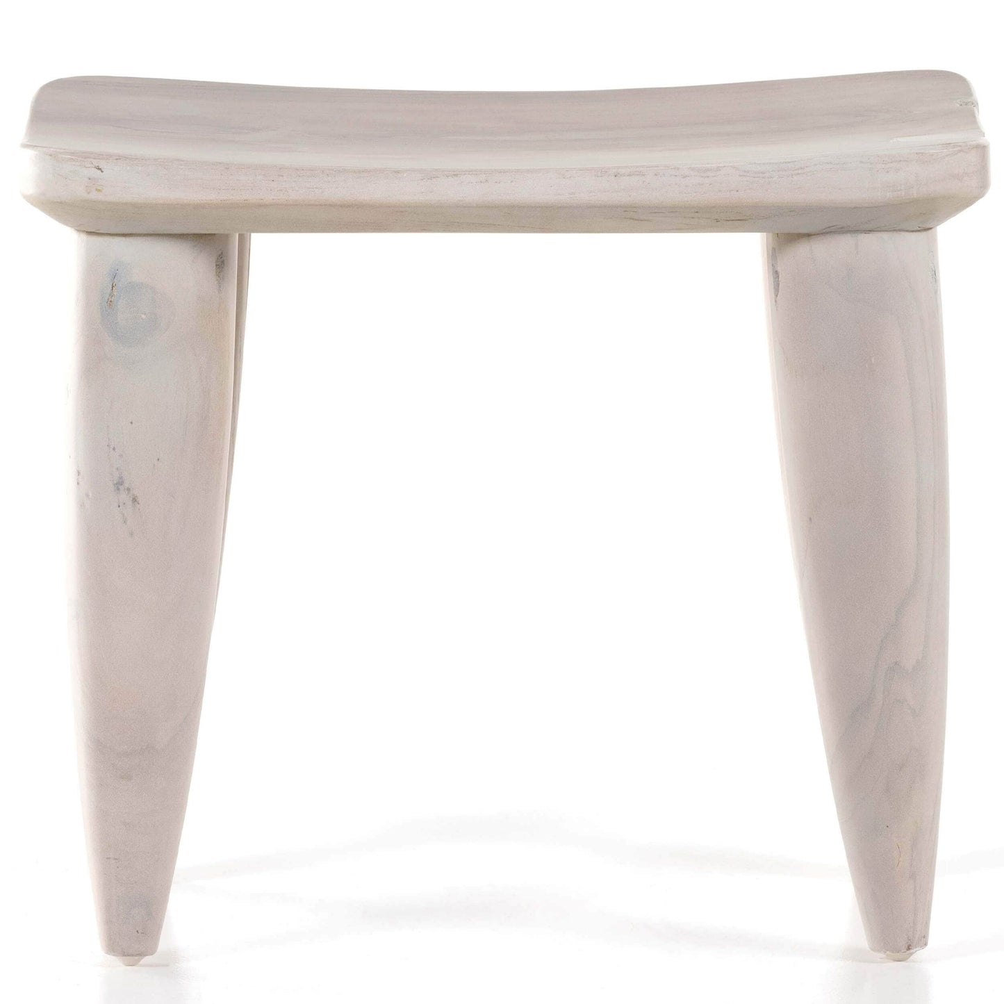 Zuri Outdoor Stool, Ivory Teak