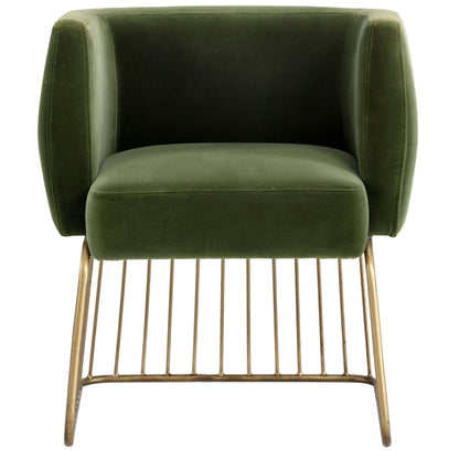 Gala Arm Chair, Forest Green