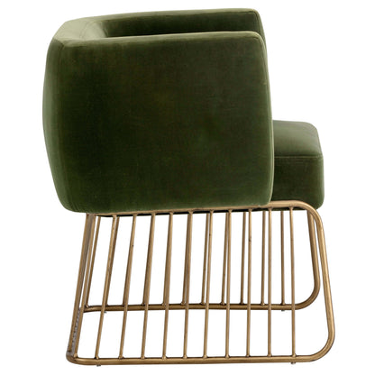 Gala Arm Chair, Forest Green