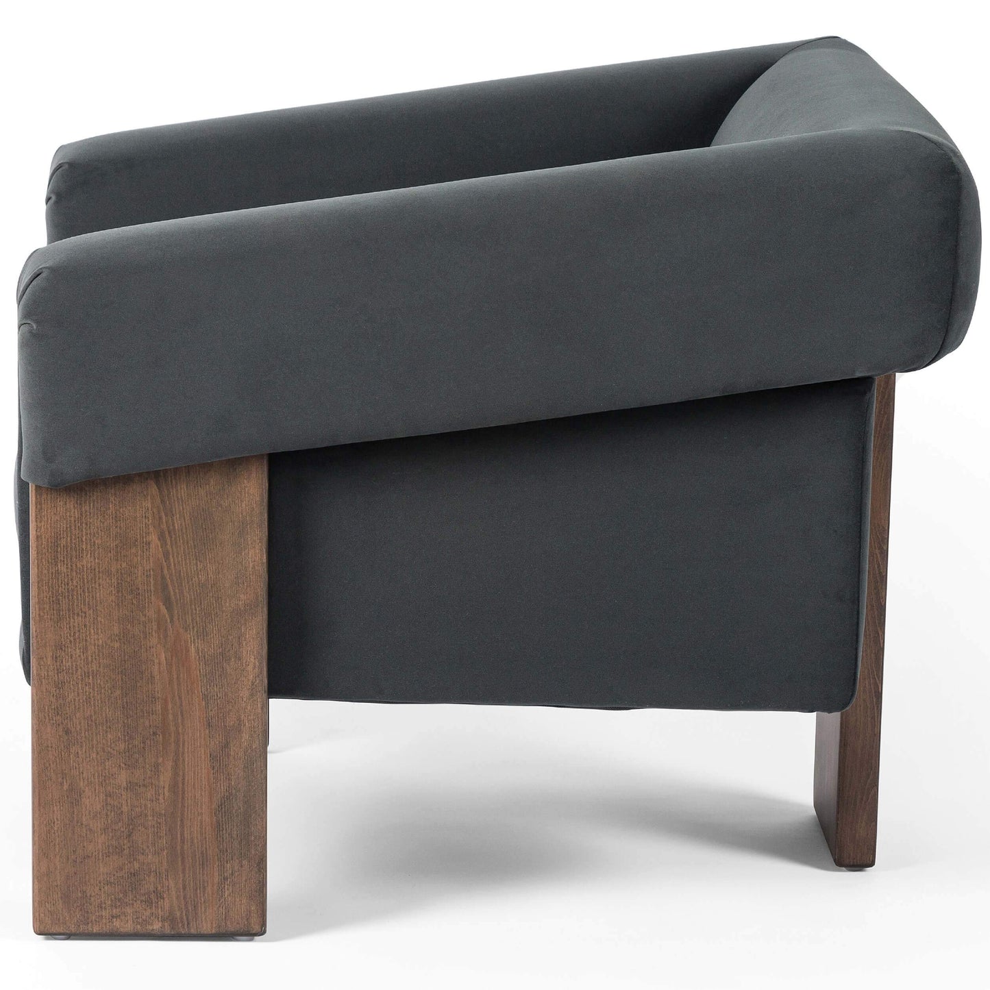 Cairo Chair, Modern Velvet Smoke