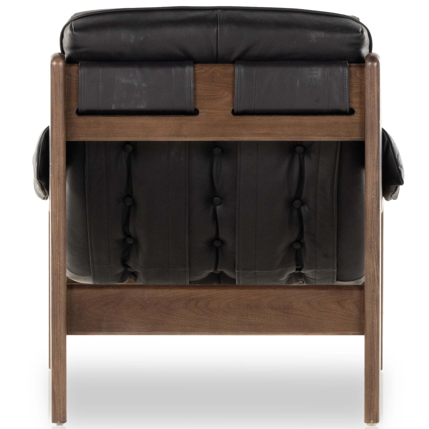 Halston Leather Chair, Heirloom Black