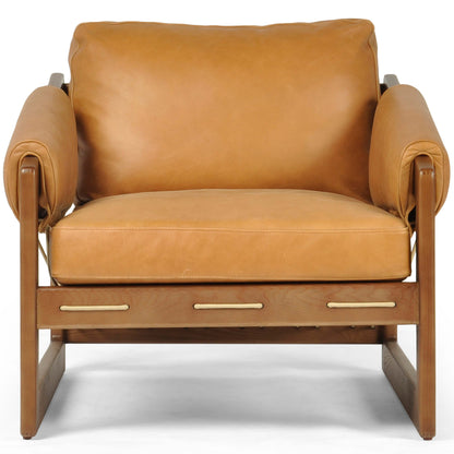 Dustin Leather Chair, Palermo Cognac