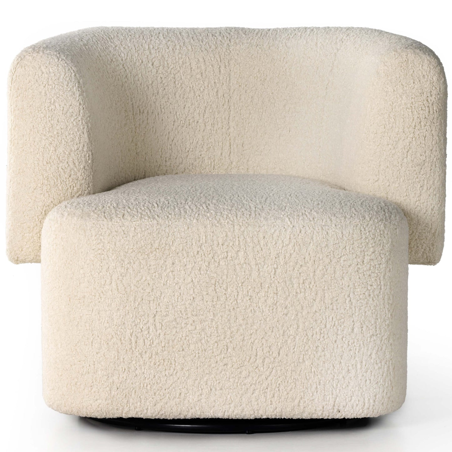 Tybalt Swivel Chair, Sheepskin Natural