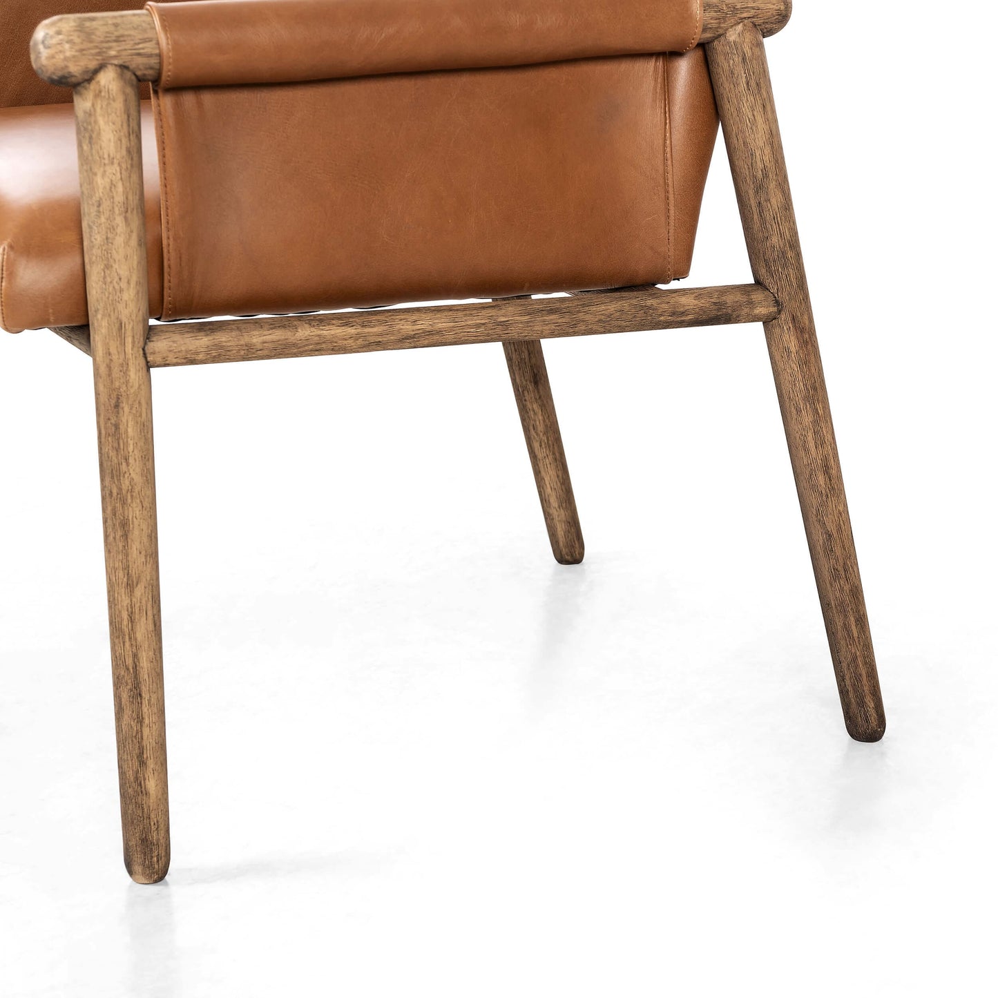 Almada Leather Arm Chair, Valencia Camel