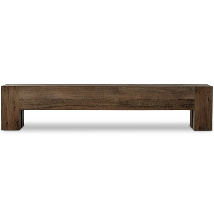 Abaso Large Bench, Rustic Ebony