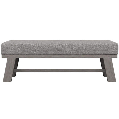 Trianon Upholstered Bench, Gris