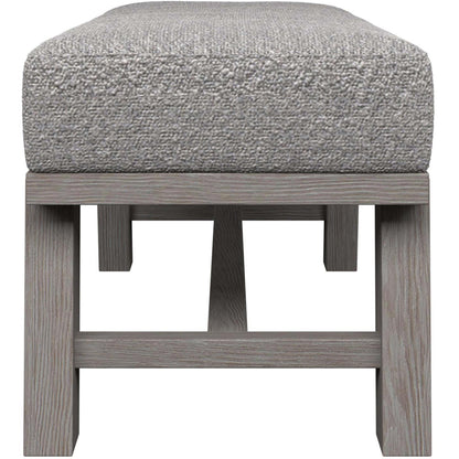 Trianon Upholstered Bench, Gris