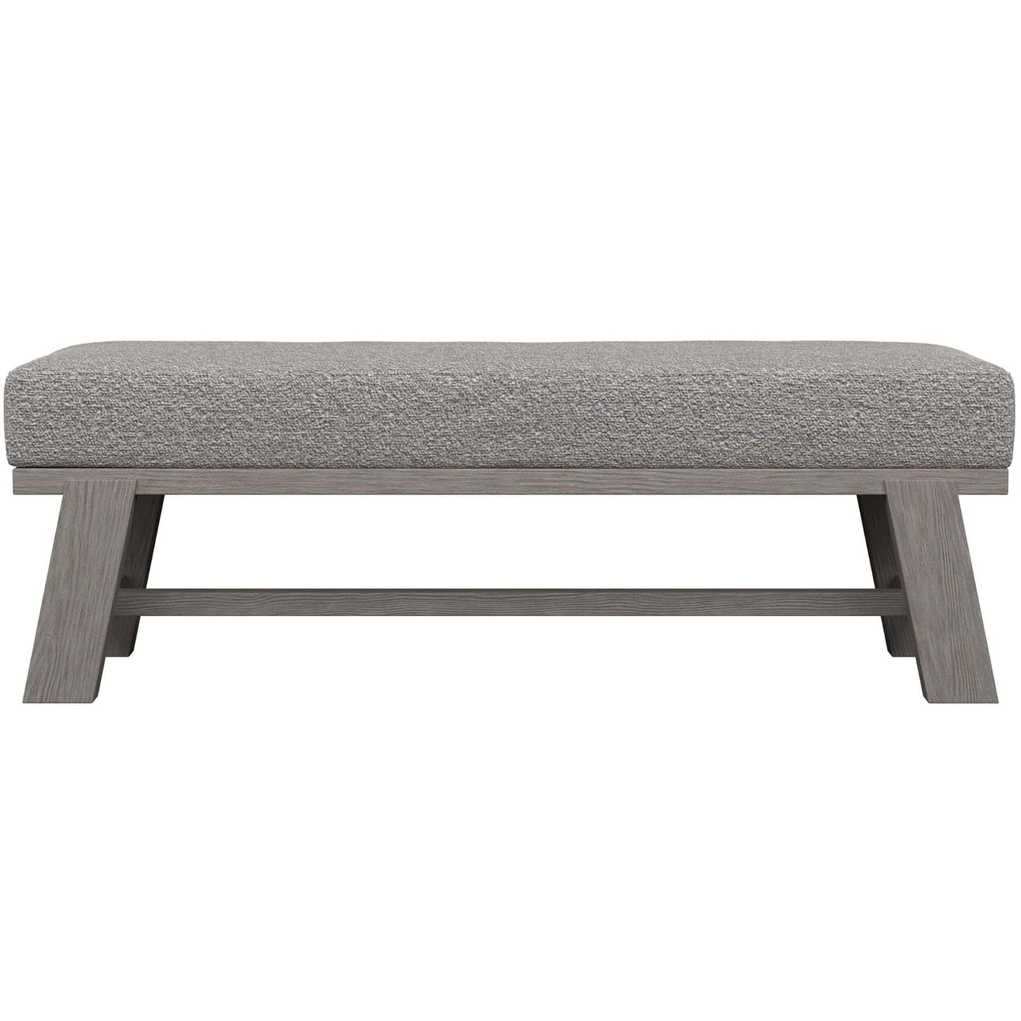 Trianon Upholstered Bench, Gris