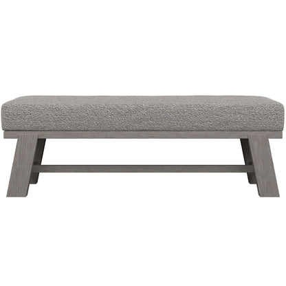 Trianon Upholstered Bench, Gris