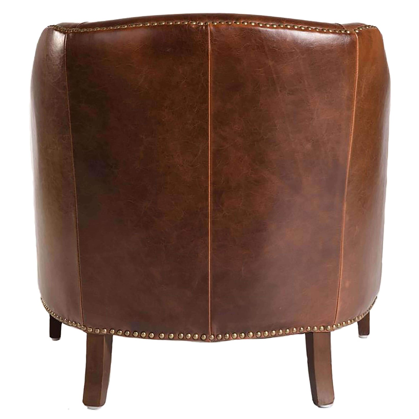 Madison Leather Chair, Antique Saddle