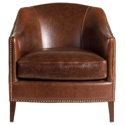 Madison Leather Chair, Antique Saddle