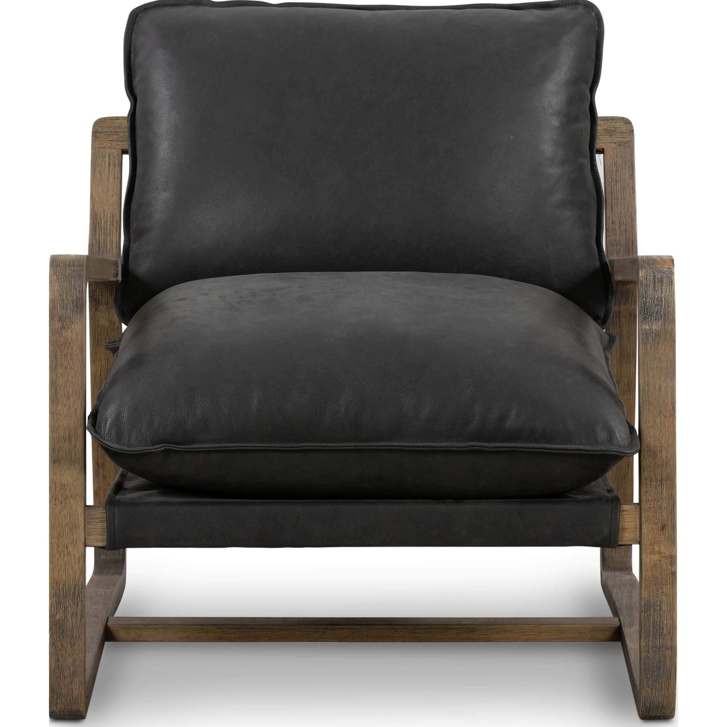 Ace Leather Chair, Umber Black