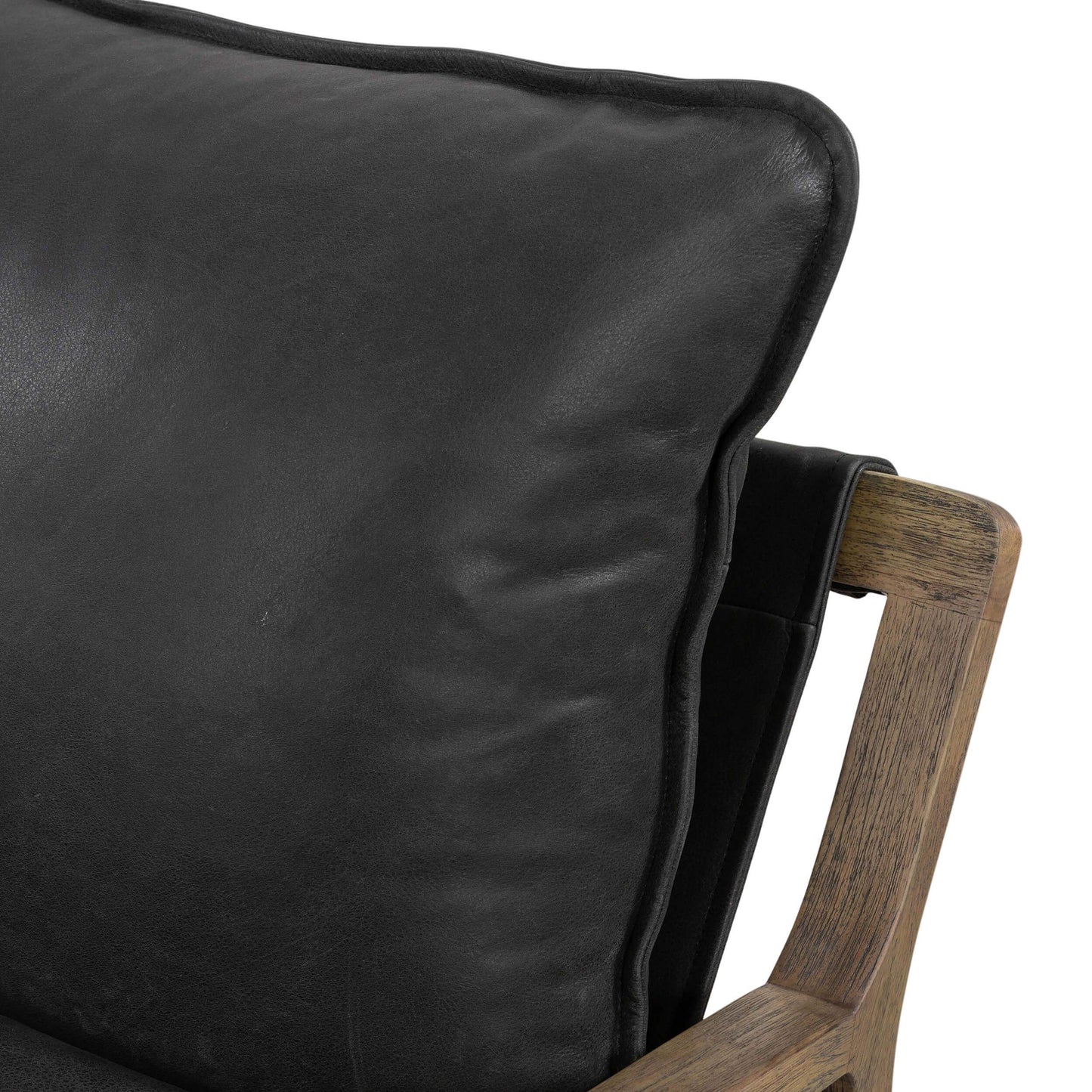 Ace Leather Chair, Umber Black