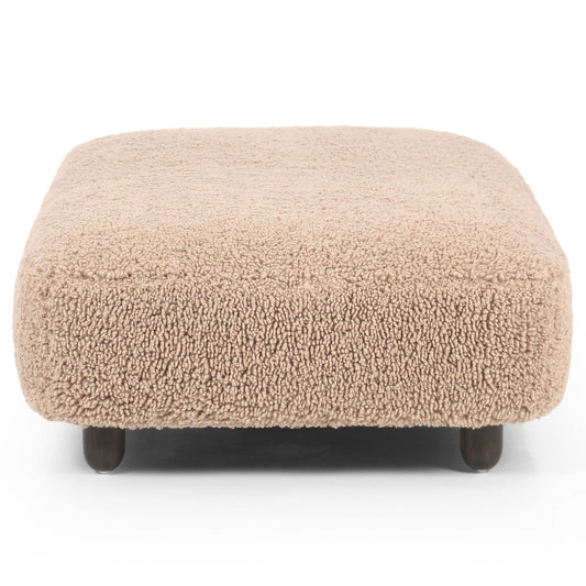 Aniston Rectangular Ottoman, Andes Toast