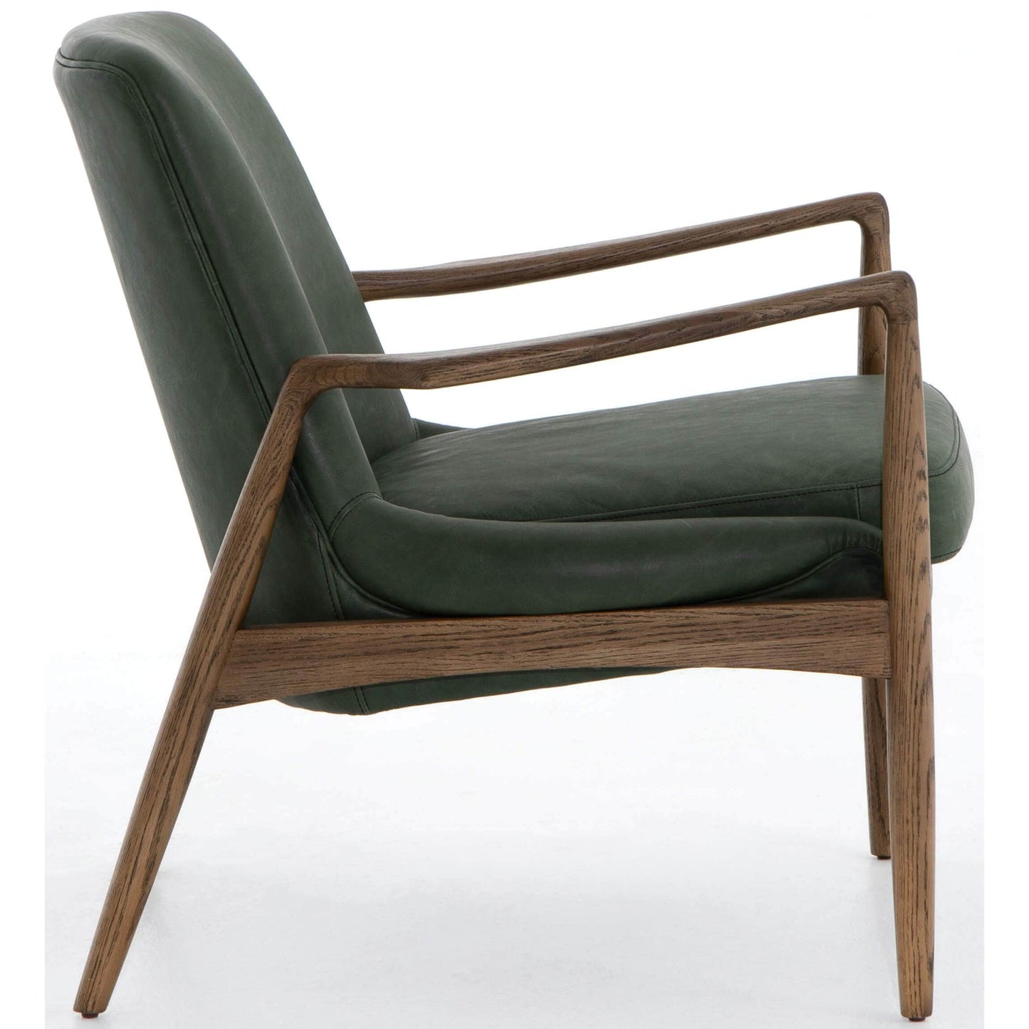 Braden Leather Chair, Eden Sage