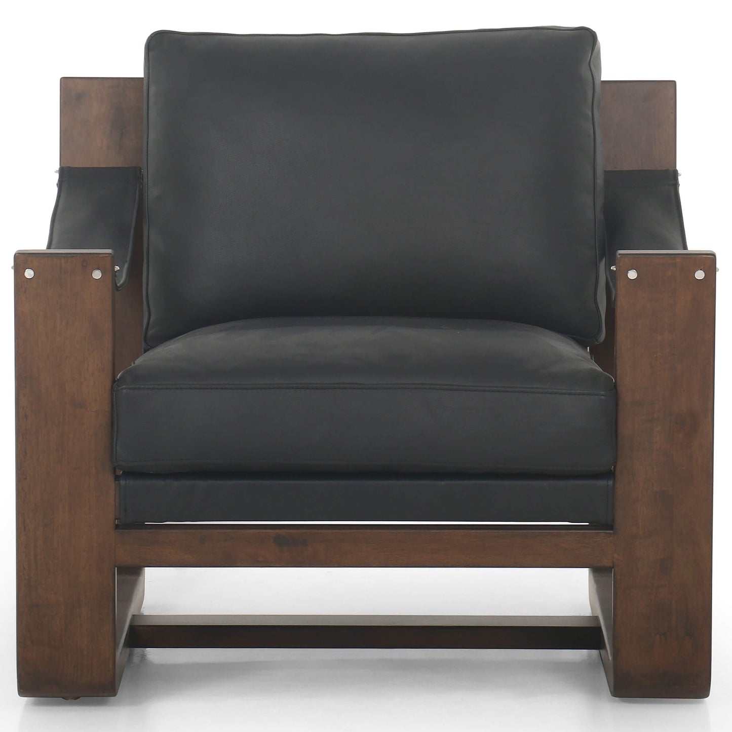 Cesar Leather Chair, Carson Black