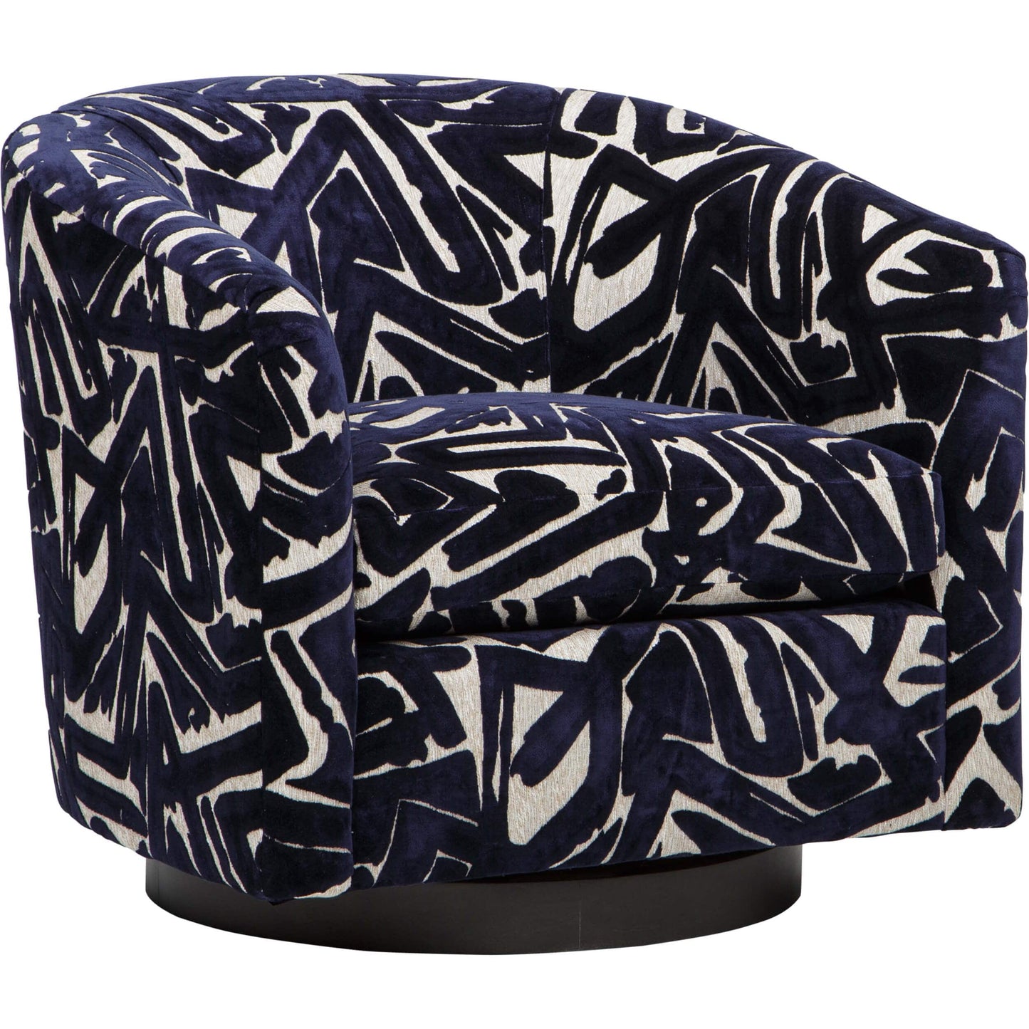 Coltrane Swivel Chair, ACDC Indigo