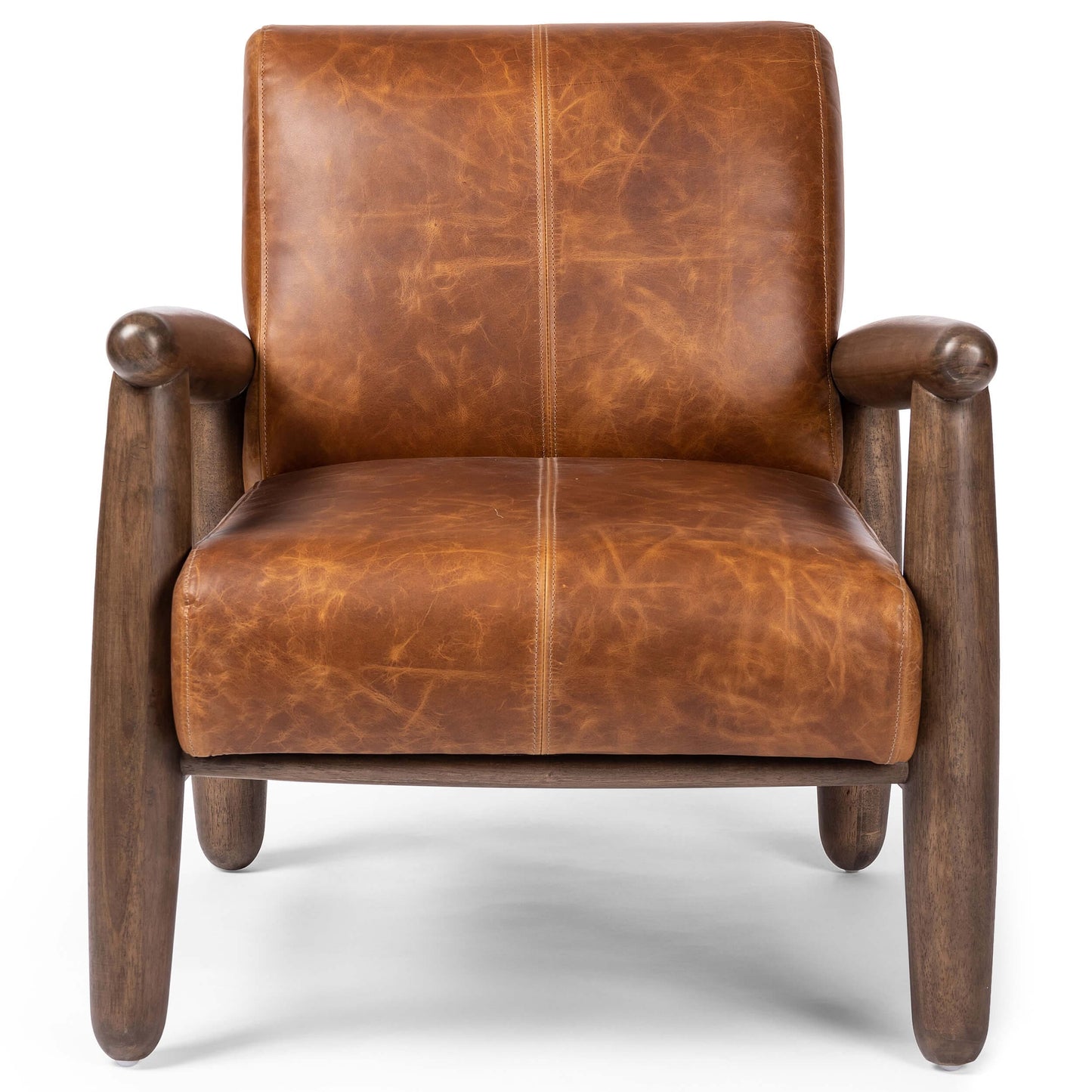 Oaklynn Leather Chair, Raleigh Chestnut