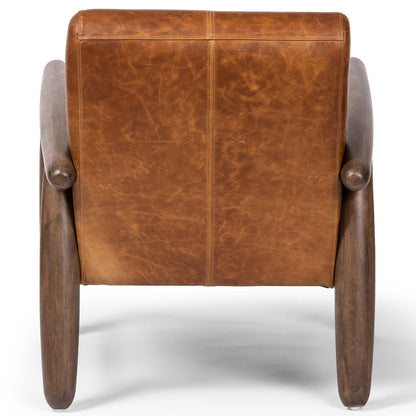 Oaklynn Leather Chair, Raleigh Chestnut