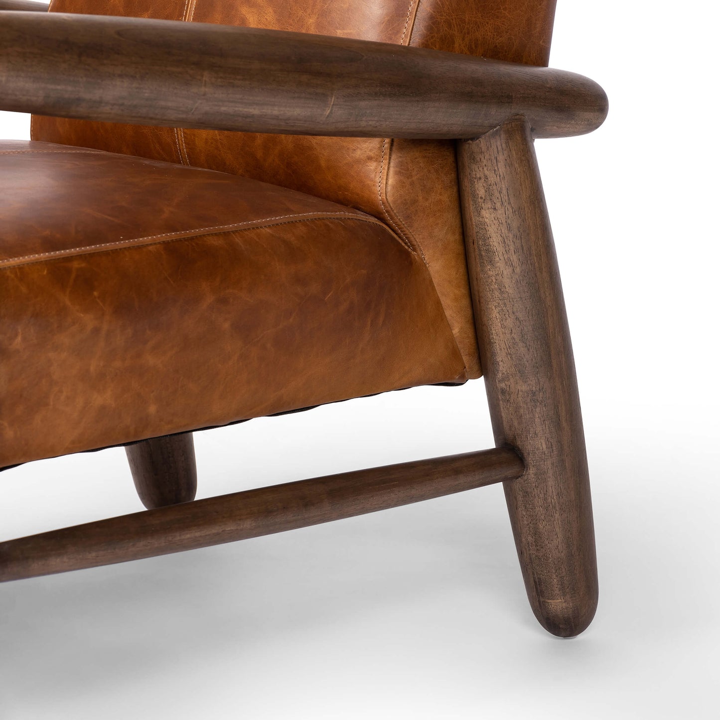 Oaklynn Leather Chair, Raleigh Chestnut