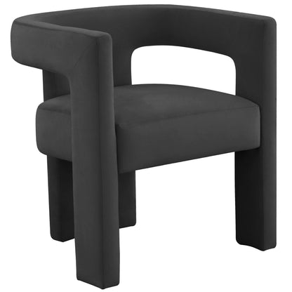 Sloane Velvet Chair, Black