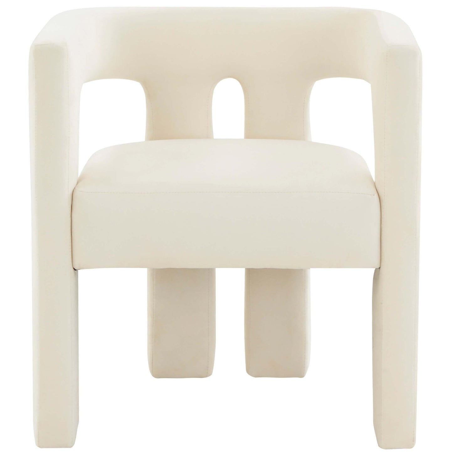 Sloane Velvet Chair, Cream