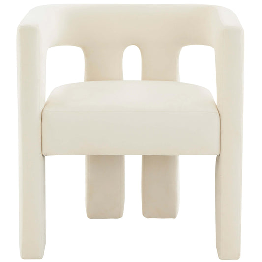 Sloane Velvet Chair, Cream