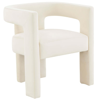 Sloane Velvet Chair, Cream