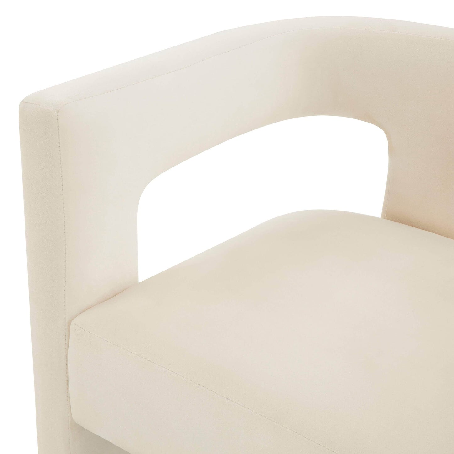 Sloane Velvet Chair, Cream