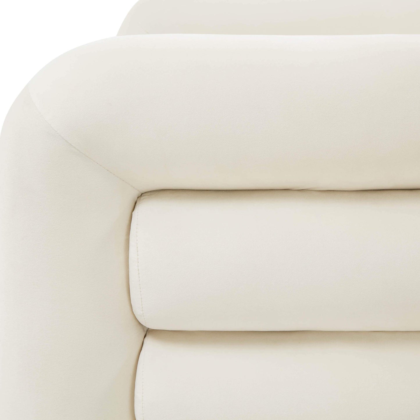 Curves Lounge Chair, Cream