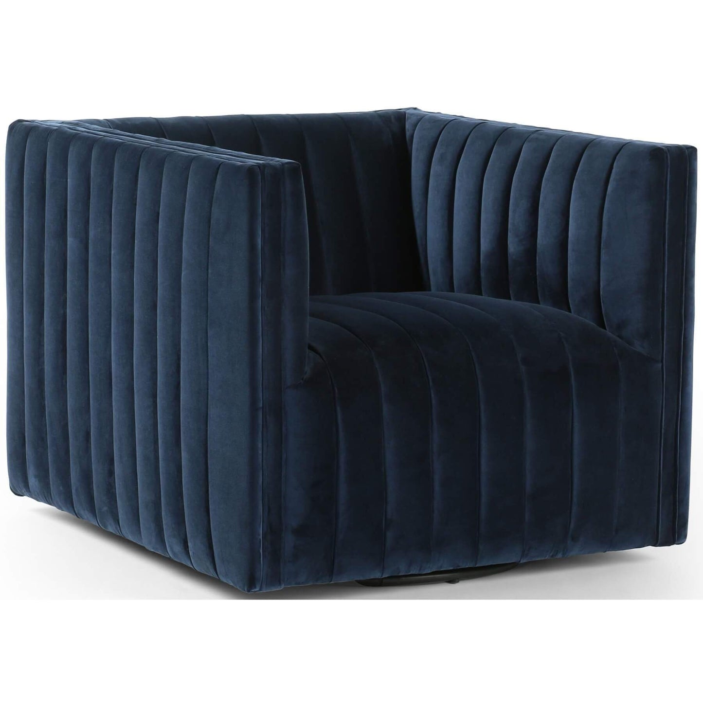 Augustine Swivel Chair, Sapphire Navy